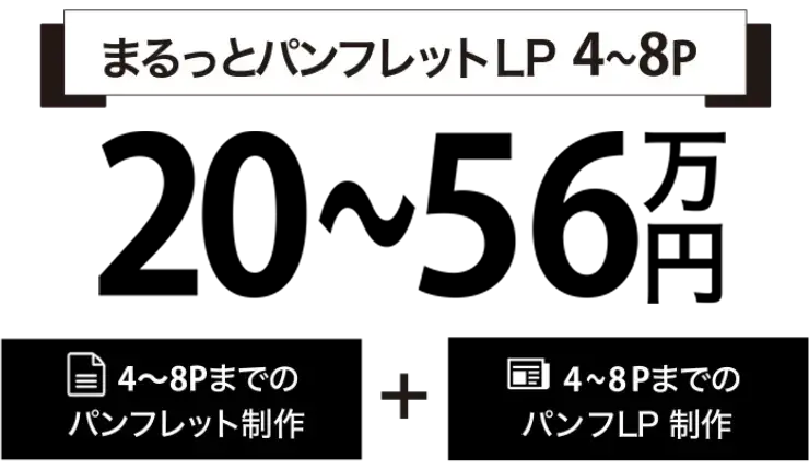 まるっとうごくパンフレット4〜8P 20〜56万円